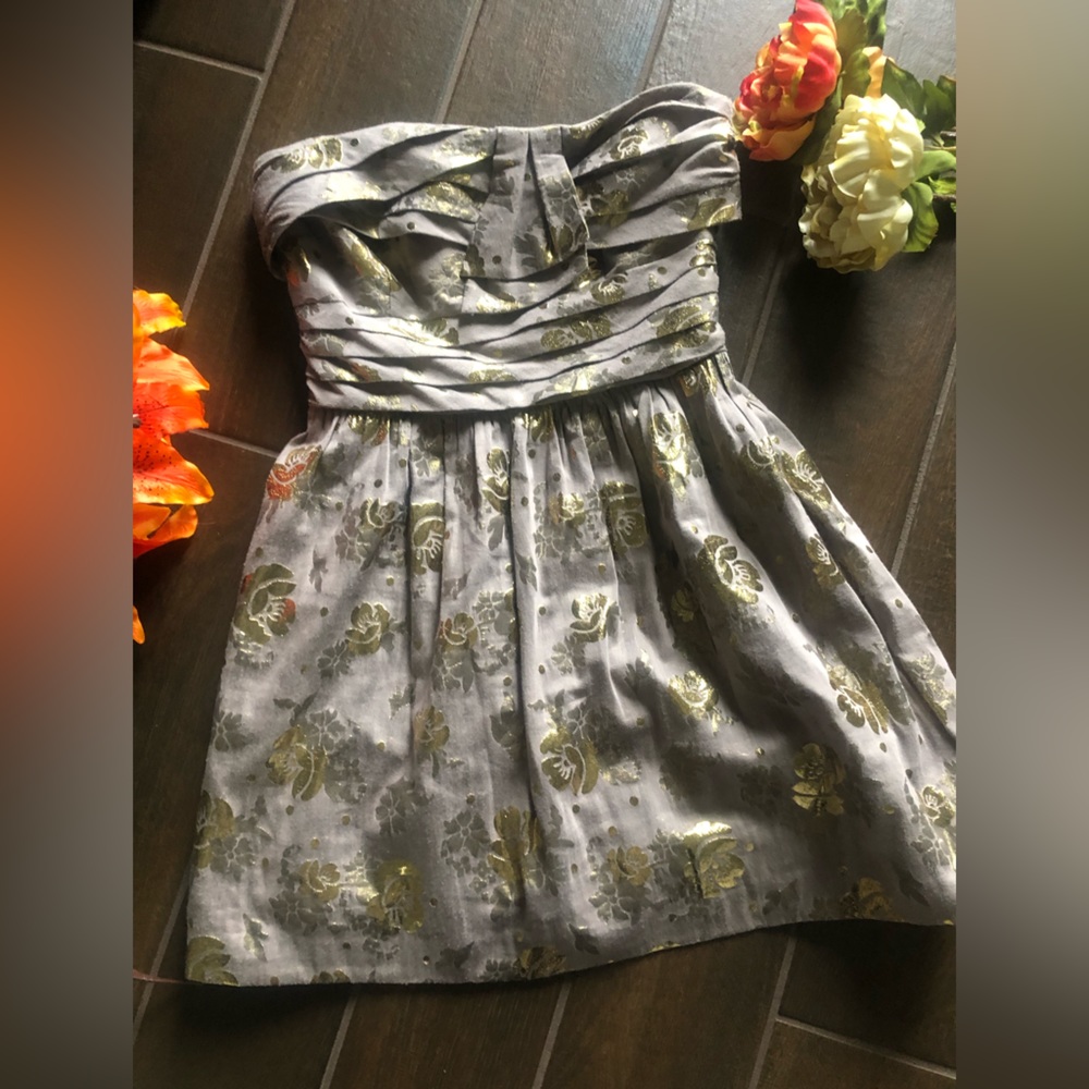 Juicy couture grey and gold metallic y2k mini dress - Picture 14 of 15